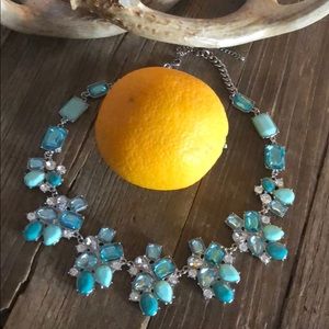 Jewelry - Charming Charlie Teal & aqua show piece necklace🔥 Jewelry - Charming Charlie Teal & aqua show piece necklace🔥